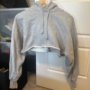 Aritzia TNA Cozy AF Fleece Cropped Hoodie